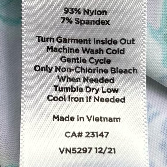 Talbots Plus Dress Floral Pastel Size X Effortless Jersey Shift Sleeveless - Picture 10 of 11